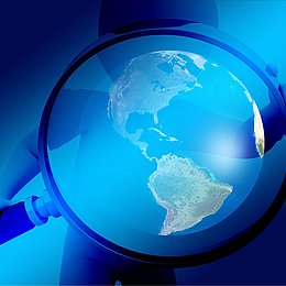 Globe showing the western hemisphere ©geralt / Pixabay