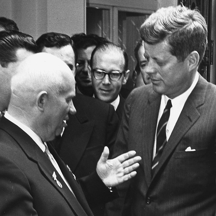 Meeting of Kennedy and Khrushchev at the Soviet Embassy in Vienna © John Fitzgerald Kennedy Library, Boston