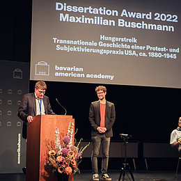 BAA Dissertation Award 2022 ©Amerikahaus, Leonhard Simon