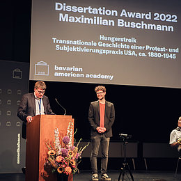 BAA-Dissertationspreis 2022 © Amerikahaus, Leonhard Simon