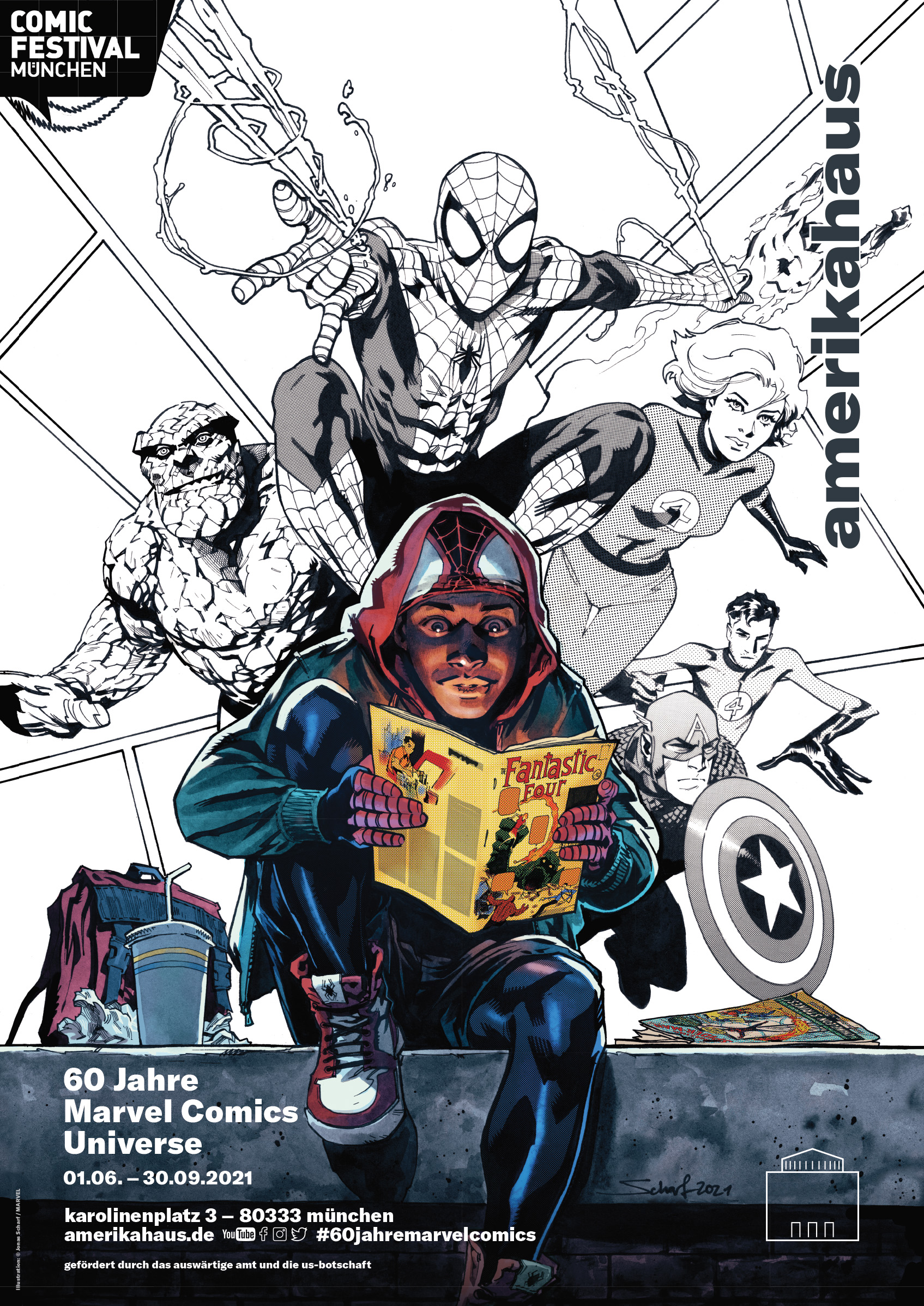 Ausstellungskatalog "60 Jahre Marvel Comics Universe" (4,58MB)